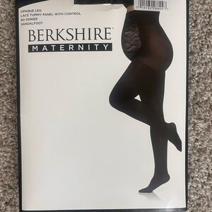 Berkshire Maternity Black Lace Panel Tights